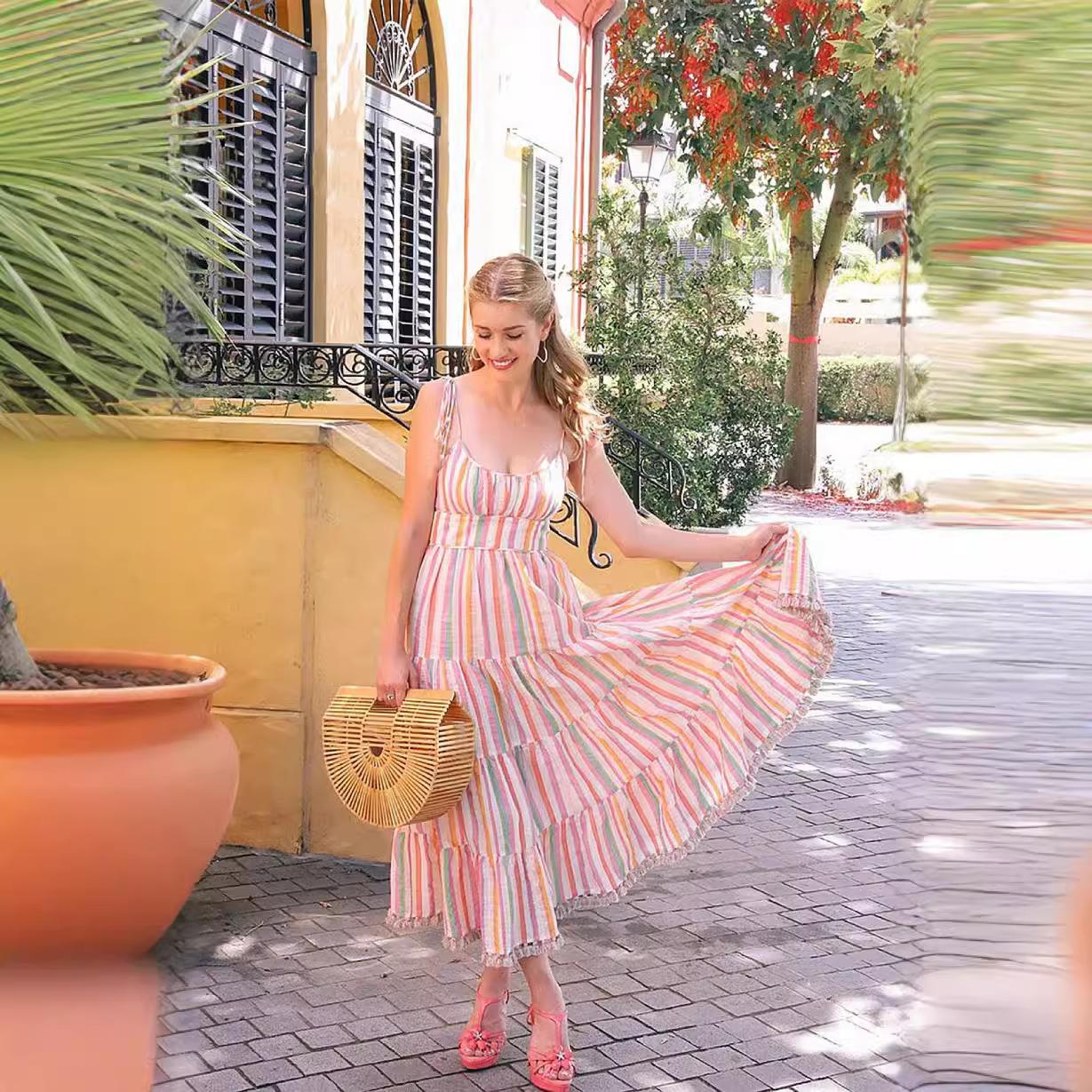 beach print sleeveless women dress for dresses robe casual