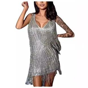 bodycon dress summer waist tight popular sexy skinny tassel