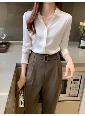 women for shirt chiffon commuting professional light-mature