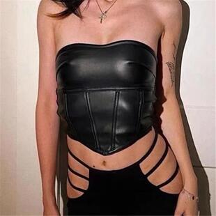 pieces femme sexy skirt summer skinny leather women bandage