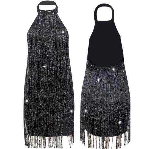 woman dress tassel dance dancing latin dress costume sexy