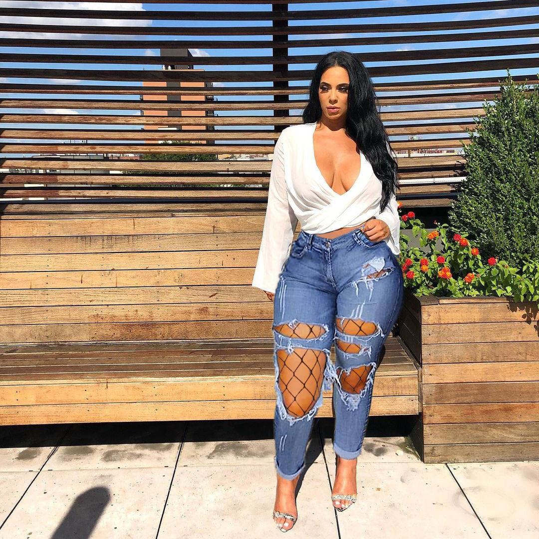 trousers stockings fishnet pants skinny denim ripped casual