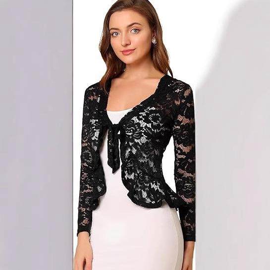 color Lace shirt short simple protection sun solid jacket