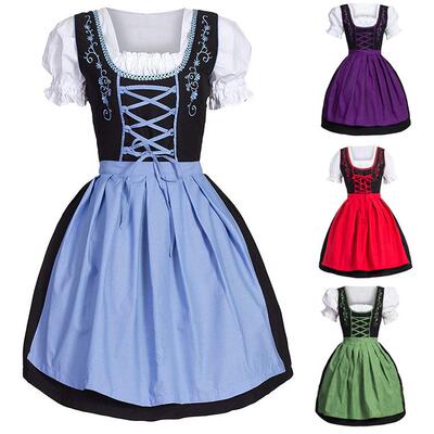 printing offset dress size plus cosplay Oktoberfest outfit