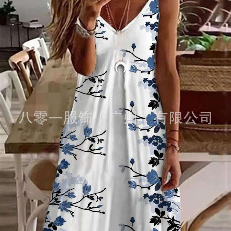 Womens dress slim fit long floral suspender