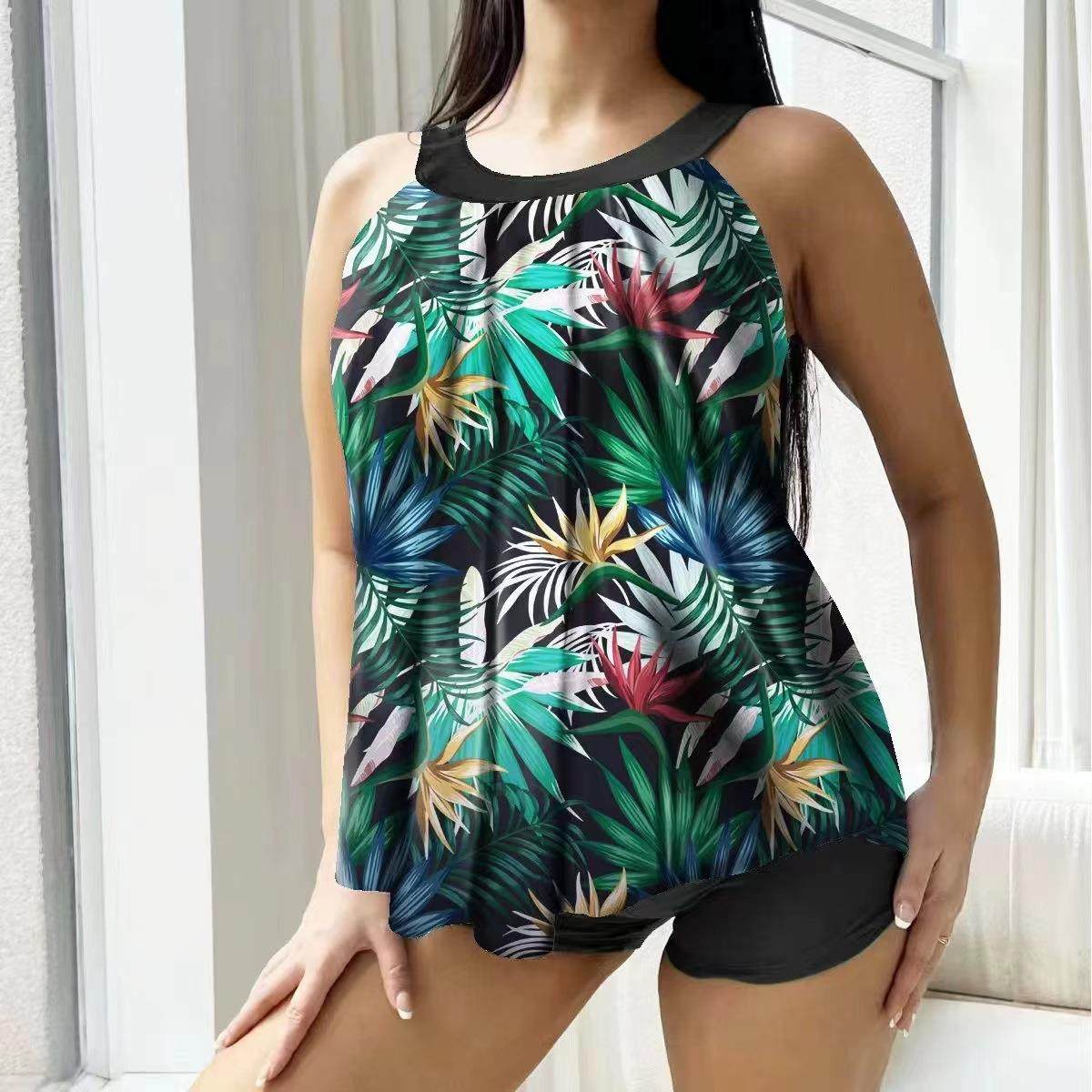 women for swimsuit boxer skirt two-piece Bikini