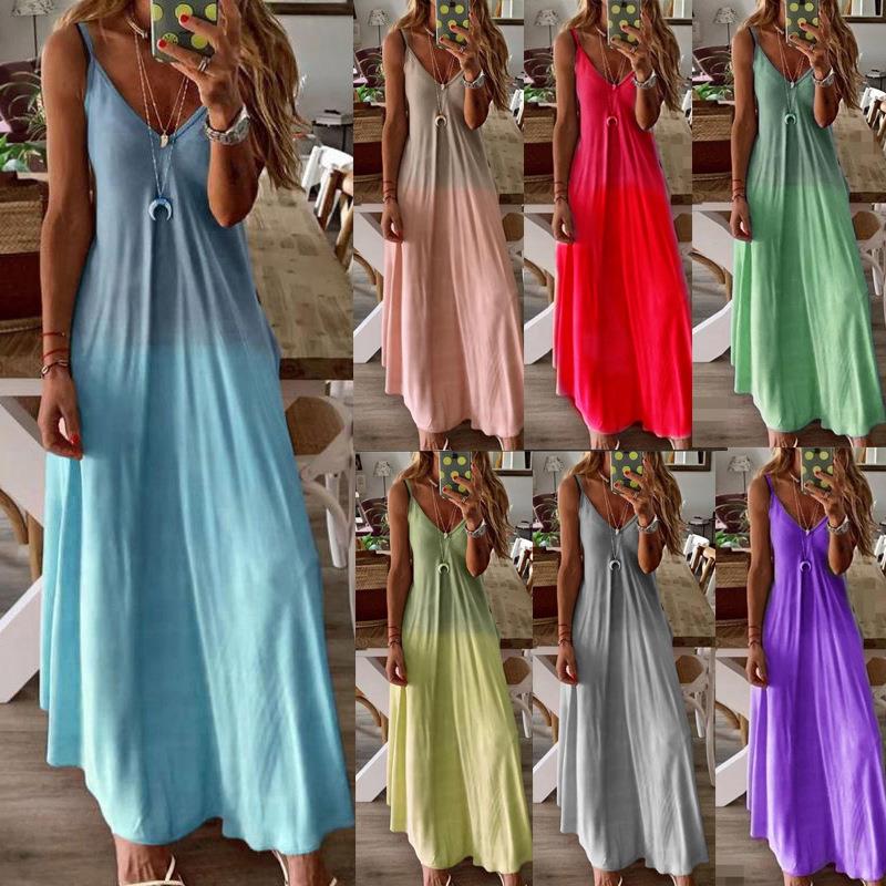 dresses womens fashion vacation flared cami daily summer