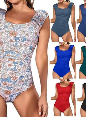 two-piece swimsuit swimsuit flame swimsuit lace-up womens