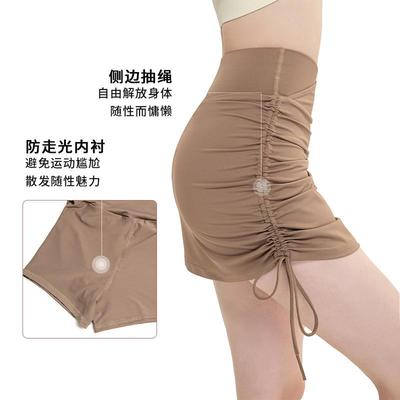 shorts waist tennis clothes hip-wrapped for sports women
