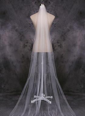 Two-meter nude yarn small tail with hair combing yarn bride