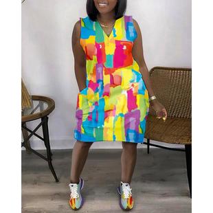 girls women sleeveless formal print black occasion dresses