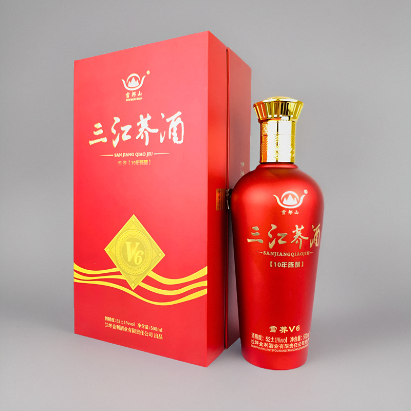 三江荞酒云南特产酒兰坪怒江苦荞酒500ml十年陈酿52度礼盒装