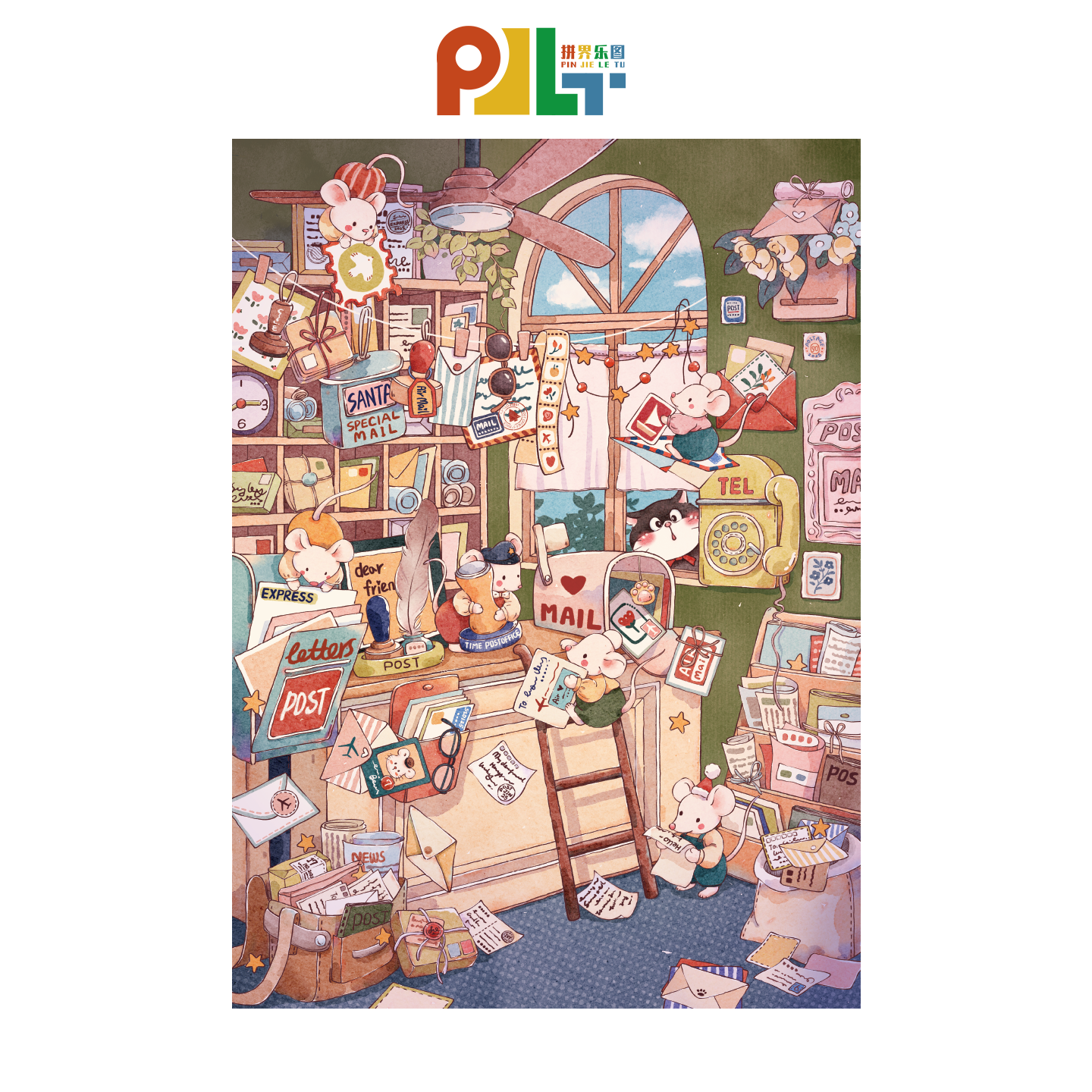 鼠鼠快递动物拼图丝绒14岁及以上