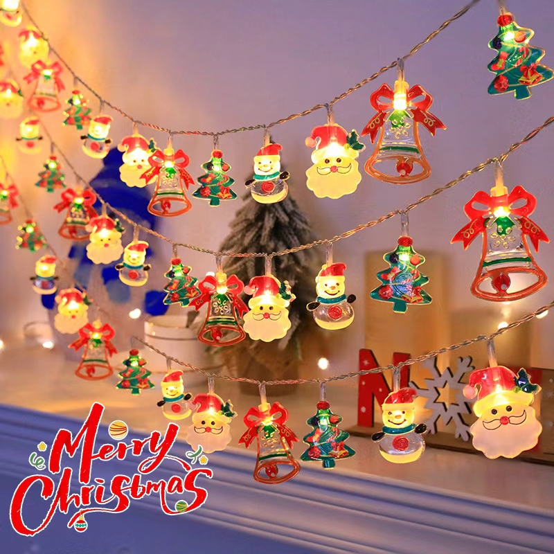 圣诞节树灯装饰品星星小彩灯串灯闪灯店铺橱窗氛围装扮创意小挂件