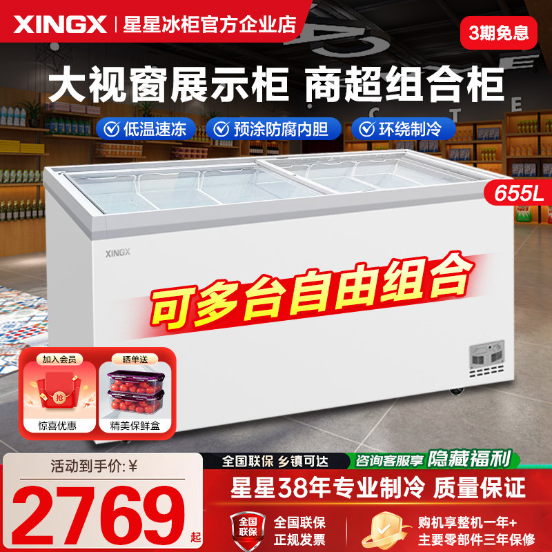 星星超市便利店高端冻品组合柜