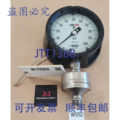 原装供应Ametek Solfrunt 压力表，带膜片，0-100Psi，甘油材质，