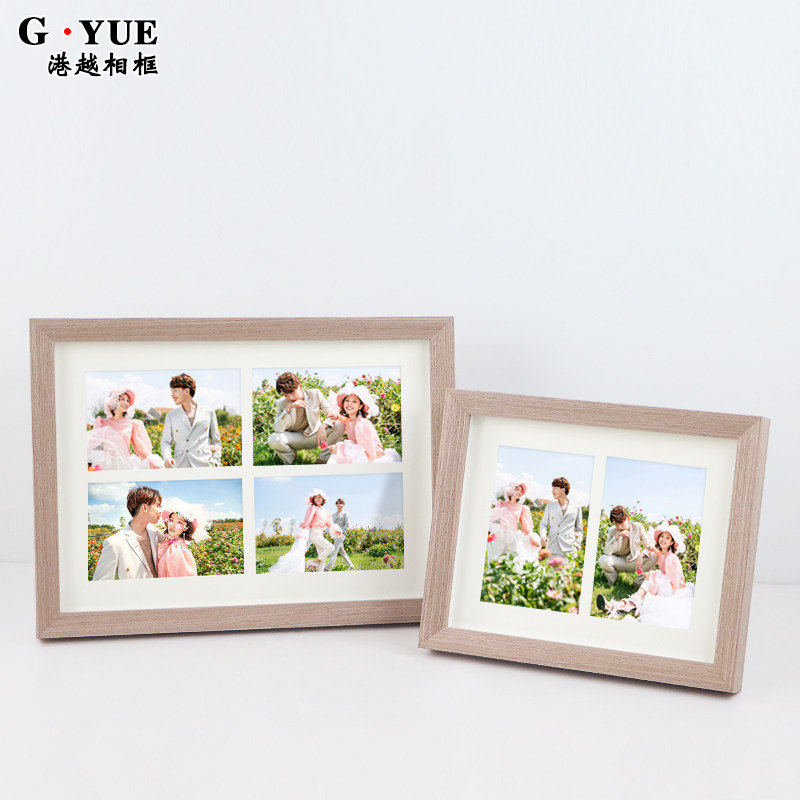 相框三连框组合相片框摆台定制6寸洗照片加冲印婚纱照摆件挂墙