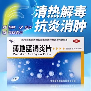 岷州 蒲地蓝消炎药片0.3g*48片清热解毒抗炎消肿疖肿咽炎扁桃腺炎