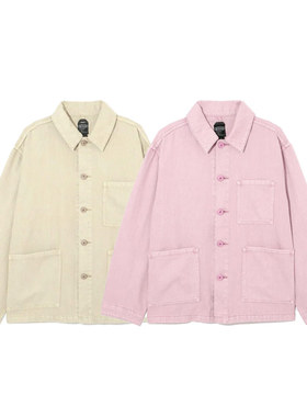 MANASTASH 25SS新款 男女纯色基础款百搭麻布水洗休闲长袖衬衫