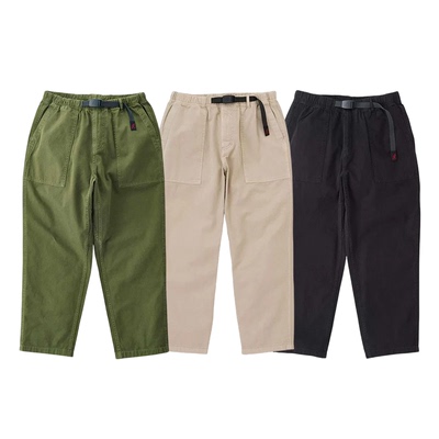 GRAMICCI 小野人 Loose Tapered 日式山系户外直筒纯色休闲裤G103