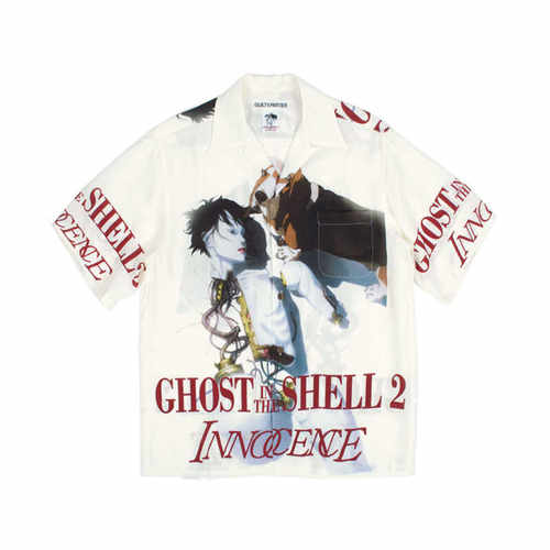 白色攻壳机动队2夏威夷衬衫