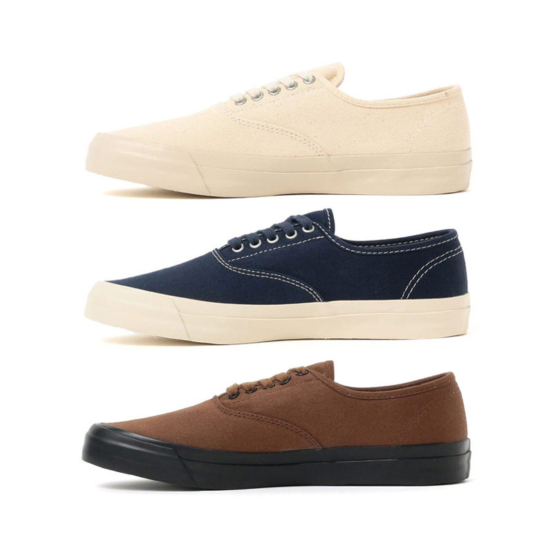 BEAMS PLUS Sperry X B+ Mil Cvo低帮美式经典复古棉帆布板鞋棕色