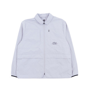 KA_YO Overshirt 25新款 男士 浅色拉链翻领长袖衬衫外套