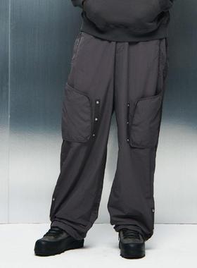 SAN SAN GEAR Double Adjust 紫灰色 拼接设计感街头休闲裤工装裤