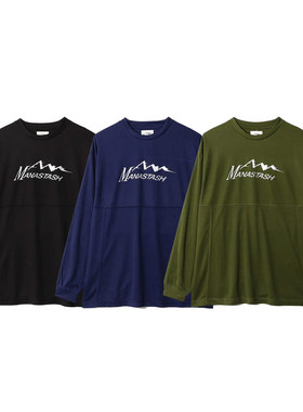 MANASTASH Ref. Logo Tech 25新款 男女纯色徽标长袖舒适运动T恤