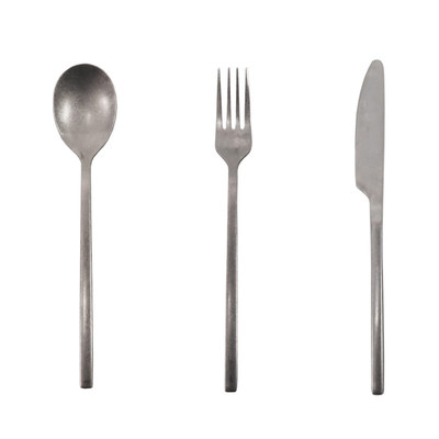 POST GENERAL 复古哑光不锈钢刀叉勺餐具 单只