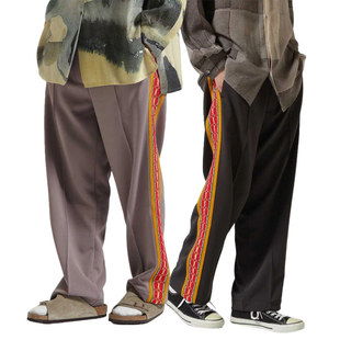 休闲裤 SASQUATCHFABRIX. 运动裤 Tape花边饰带弹力直筒男士 Lace