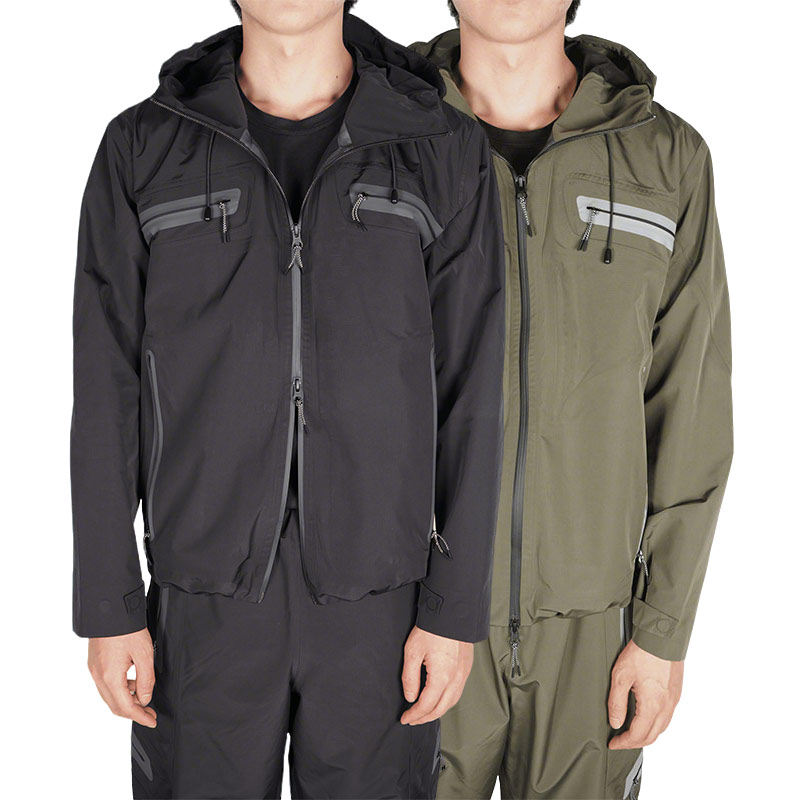 J EONGL I Hardshell Jacket 新款 森林绿透气双拉锁连帽机能外套