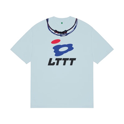 B.EAUTIFUL x LTTT Joy T-Shirt 联名款乔伊男女印花浅蓝短袖T恤