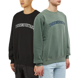 宽松保暖卫衣打底衫 THISISNEVERTHAT韩国 Arch印花纯棉圆领基础款