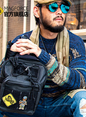 MAGFORCE麦格霍斯台马0419户外单肩包汉堡胸包男小包多口袋多隔层