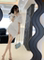 HIGH-CLASS DESIGN SENSE WHITE IRREGULAR ONE-SHOULDER SHIRT DRESS WOMENS SUMMER PURE LUST SEXY ROYAL SISTER SHORT SKIRT