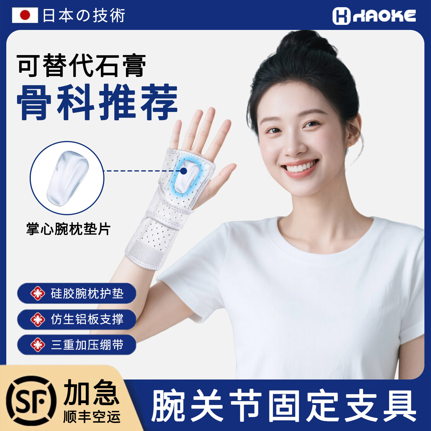 【顺丰空运】可代替石膏双铝护腕