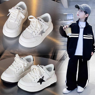 男童鞋子2026春秋新款魔术贴女童轻便鞋子儿童休闲板鞋低帮篮球鞋