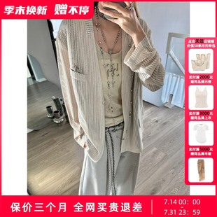 【博主同款】Uncoded26米杏色拼接腰果花西装X002背心029裤子008