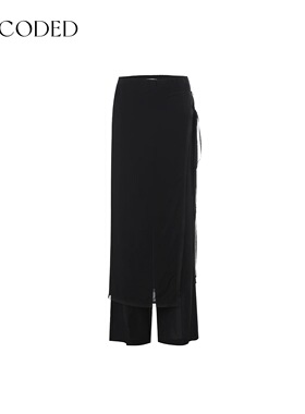 Uncoded黑色直筒西装裤配：搭片宽松显瘦25秋冬新款女装KWWA1K008