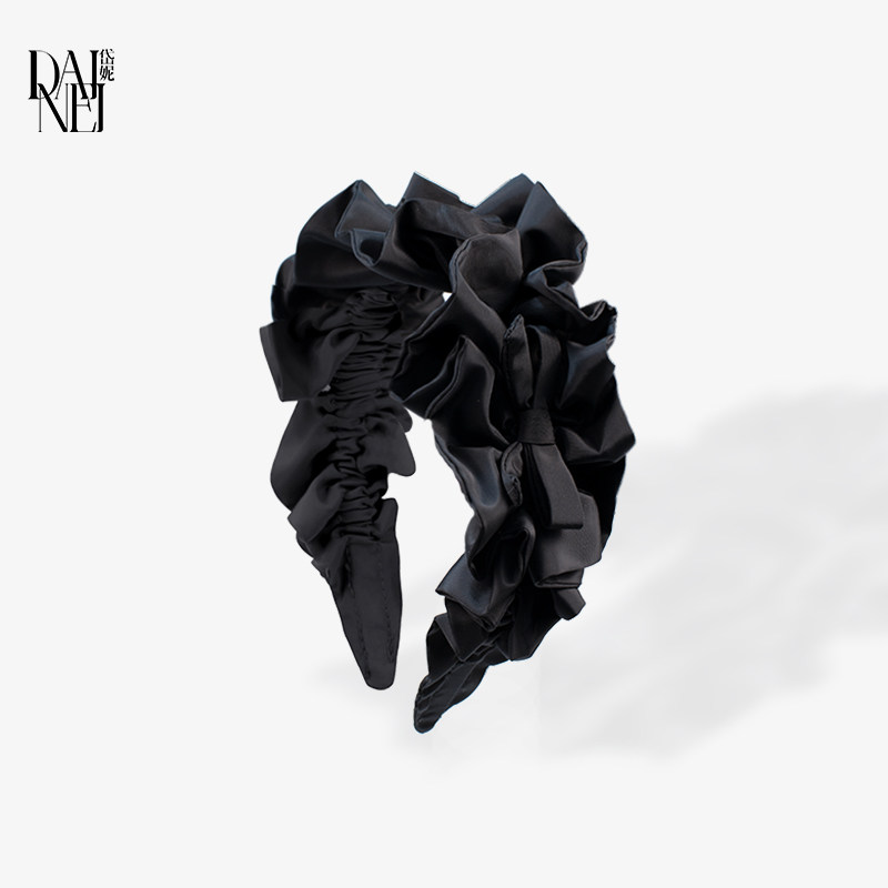 DAINEI岱妮蝴蝶结褶皱木耳头箍