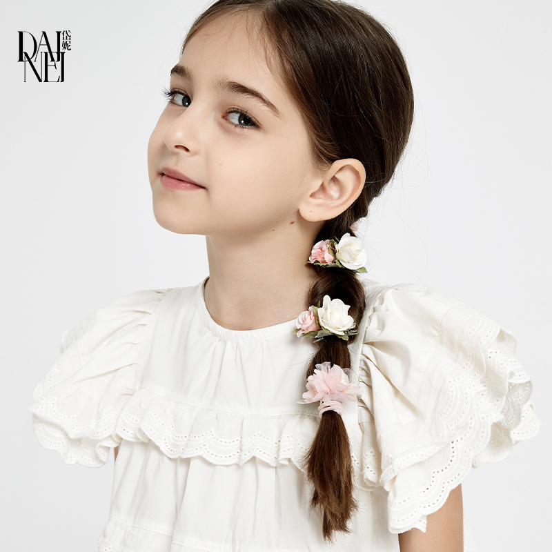 DAINEI岱妮儿童女孩花朵发圈发夹