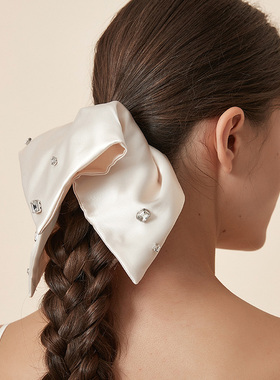 DAINEI岱妮都市星光发圈女韩系扎头发低马尾气质带钻方形发绳发饰