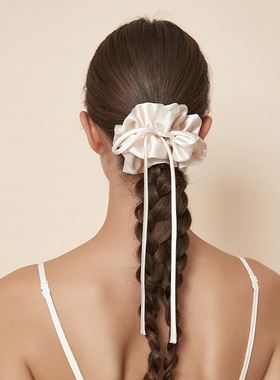 DAINEI岱妮都市星光飘带发圈女韩系仙气大肠圈扎丸子马尾发绳发饰