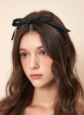 DAINEI岱妮甜心小姐蝴蝶结发箍女高级感窄边高颅顶发卡头箍发饰