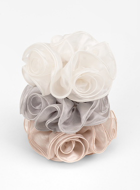 DAINEI花朵发圈2女款头花大肠发圈扎丸子头发绳低马尾盘发头饰