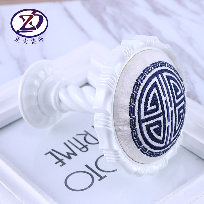 青花瓷中式风格挂钩墙钩厂家 欧式简约窗帘配件饰品 现货