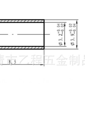 FS48。16。04黄铜管4*内孔3。2*8。5长,41元一千枚
