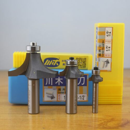 川木圆角刀 密度板0602 圆边刀  修边刀  镂铣刀1/4 1/2柄