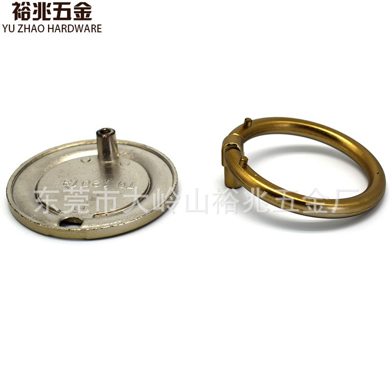 锌合金单孔拉丝圆拉手 橱柜抽屉衣柜门把手五金家具配件